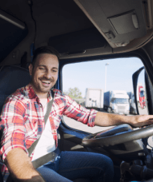 truck-driver-driving-his-truck-changing-radio-station-play-his-favorite-music